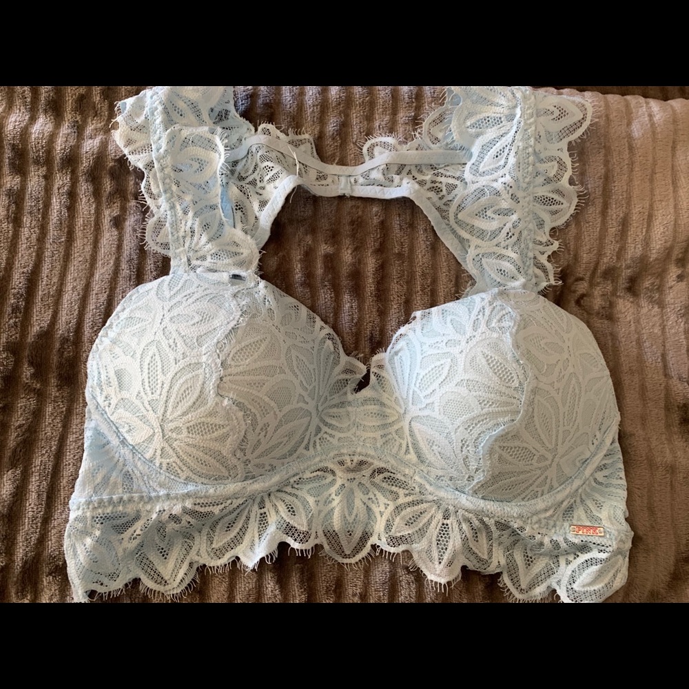 Light blue lace bralette